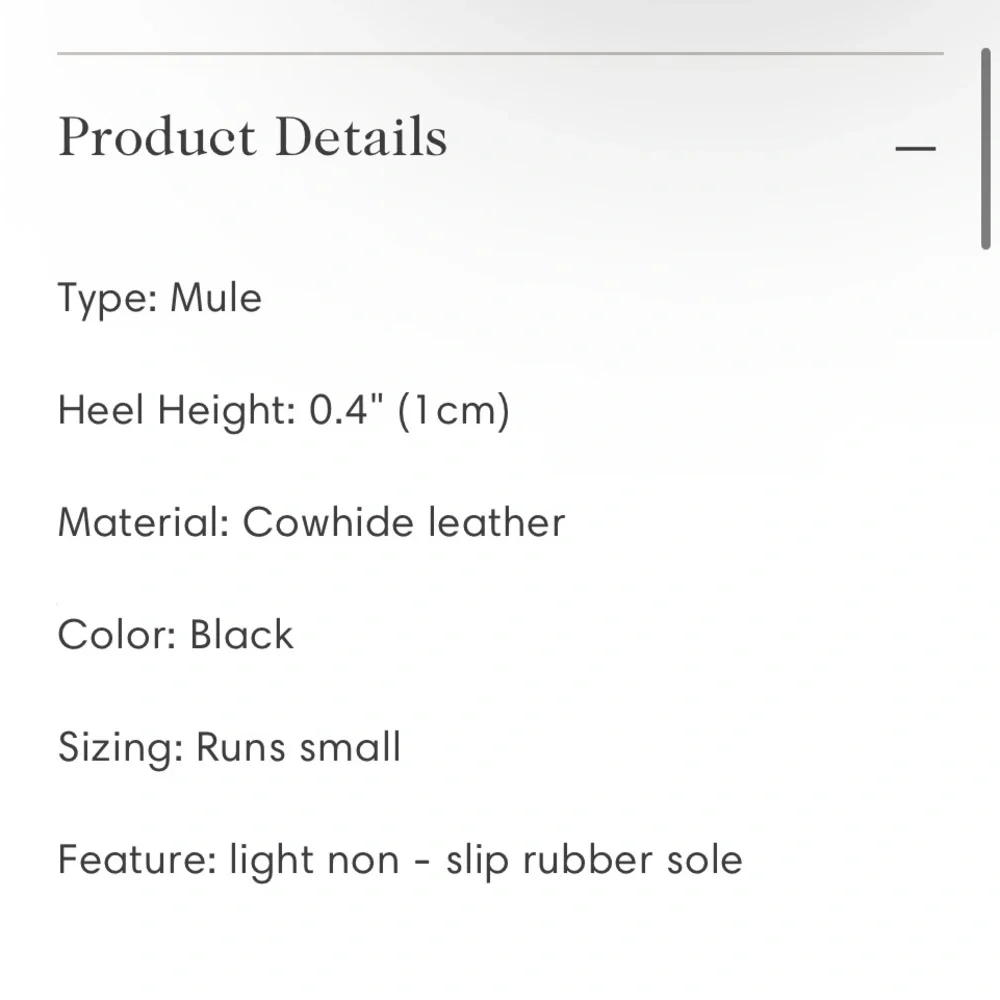 New Liberte Leather black the Modern Mule.  Multiple sizes - Picture 5 of 9